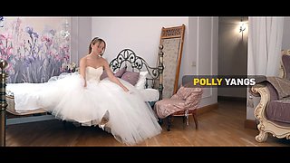 Vip4k. trampy russian bride polly yangs is having a threesome right before her wedding