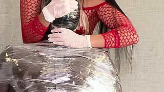 Dominafire Hand Over Mouth Milking Slave