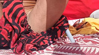 Hotsportfitboys Horny Exhibitionist Beach Cock Flash: Rough Stroke Sparks Massive Hard Boner