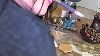 Smoking, Masturbation & Triple Facial on My Pantyhose & Shirt - Hardcore Fetish Play