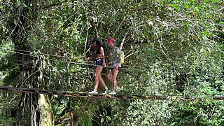 I'M COMING! How good it feels to have my fingers wet with my girlfriend's cum in the river