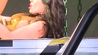 Behind the scene: AshleyGreyBDSM dressed in latex videos solo with a dildo or she squirt wonderfully