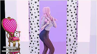 [mmd] Aoa - Exuse Me Seraphine Sexy Kpop Dance 4k League Of Legends Kda Korean Dance