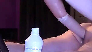 Elbow Deep Punch Fisting on the Massage Bench - Adelina Noir and Fistdude