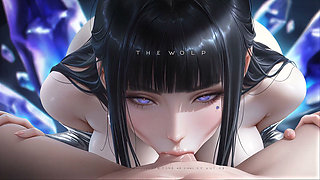 Anime Hottie Rides My Cock Deep in a Magical Crystal Cave