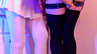 4K - Sissy Milking - Girl and Trap