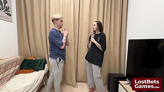 A Thrilling Game of Strip Hand Slap Ends with a Wet Blowjob
