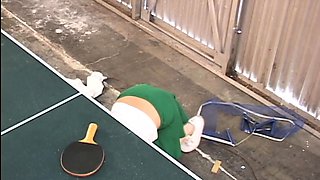 Table tennis teen cutie goes solo