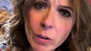 Busty brunette solo masturbation
