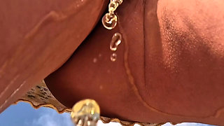 Desperate Girl's Pee on the Beach Compilation