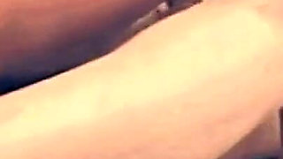 Beautiful Brunette MILF Cumshot on Small Tits in a Vintage Porn