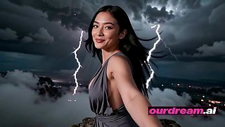 Ourdream - Trangs Stormy Apex Rail: Thin Chinese Gets Nude In Clouds
