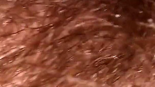 Super Thick and Long Plussy Hair Bush Closeup