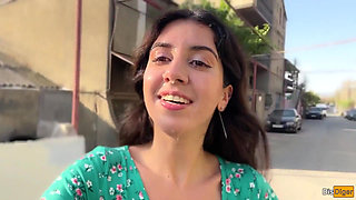 Triple Cum on Face for Village Whore - Public Cumwalk