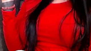 Lady in Red Smoking Cougar