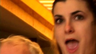 Young nasty blonde seduce an Old guy