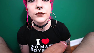 Light CBT Femdom Handjob