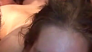 Mature Babe Deepthroats BBC in Sloppy Group Orgy