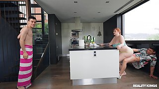 Sneaky Sex - Working Out By The Pool 1 - Abigaiil Morris