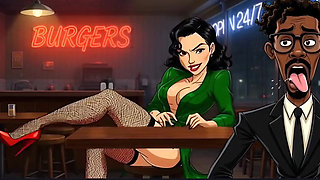 Slut Wife Fucked in Dirty Public Toilet. Cartoon