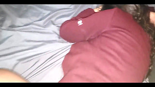 Big Ass College Girl Goes Out for Party and Her Stepdad Visits Her During the Night