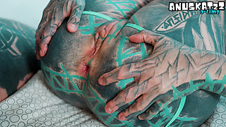 Hippie Girl Takes Hard Anal and Gets Covered in Cum