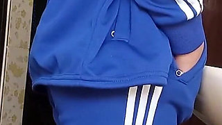 Students in Full Rapid in the College Bathroom