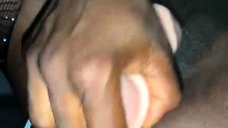 Big Ass Black College Girl Plays With Huge Dildo