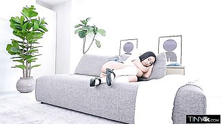 POV perfect  interracial dick-riding with an Asian doll Liora Vane