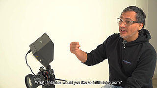 Shy Chubby Girl's First Casting Goes Wild When She Sees His Massive Young Cock!