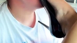 Amateur Foot Fetish Girlfriend Sucks and gives a Footjob