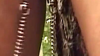Busty Mature Brunette Teased Deep in Forest