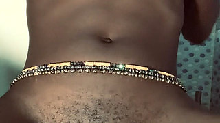 Hot Ebony Babe Browngurl234 Enjoys Solo Moment in the Bathroom