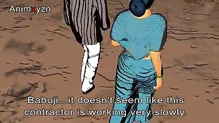 India girl animation  india vilage vilage video