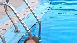 Hot Busty MILF Take off Swimming Suit