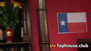 Blond hair babe Cowgirl and Darkhaired babe Diva Battle with