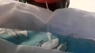 Laura hogtied and hooded with a lip open mouth gag has her throat fucked for 15 minutes