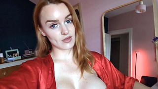Cute amateur brunette naughty in solo jerking show on camera