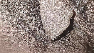 The village woman is showing her large pussy