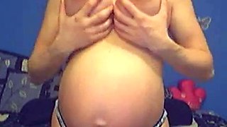 Blonde Babe With Perfect Pregnant Tits