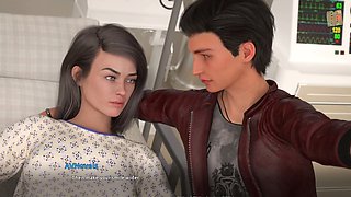 Busty blonde with big natural tits and a hot ass exploring her first experiences