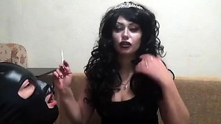 Mistress Misha Gold - Ashtray Femdom Spit Humiliation