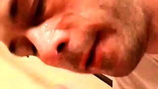 Cum-hungry Twink Gets Big Cocks Up Close