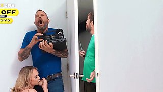 Cheating Wife Breaks Door For Dick.Lilly Bell / Brazzers