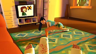 3DGSPOT - Ultra-kinky Dark haired Fellates And Romps A Dude's Ginormous Trouser snake In Plaster! THREE DIMENSIONAL ANIMATION PORNOGRAPHY!