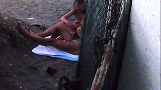 Flashing My Cock in Front of My Stepdaughter in a Beach and She Helps Me Cumshot in Front of Everyone