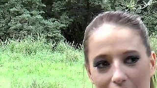Outdoor Park Tease Turns Wild DP Rv Fuck