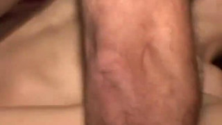 Stunning brunette babe is pleasing a couple of hard cocks