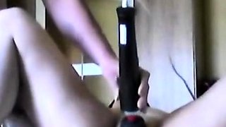 German Amateur Receives Massage from Sex Toy