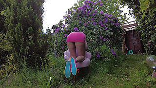 Melena Maria Rya Stuffs Flowers Into Her Pussy